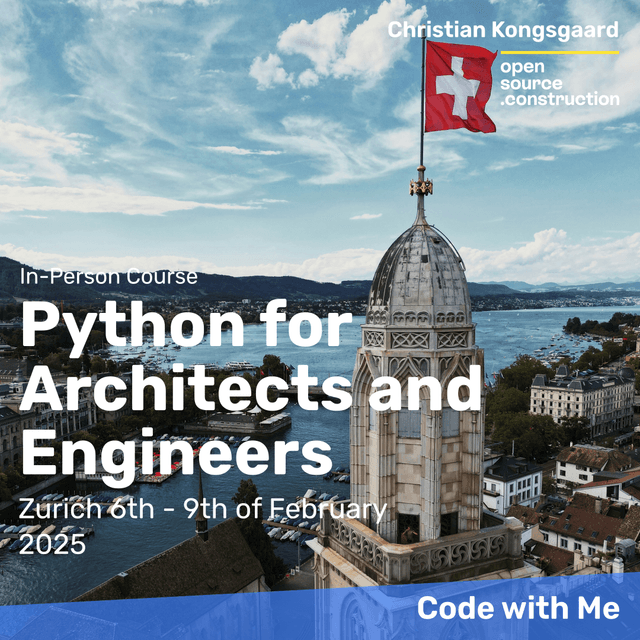 Python for Architects and Engineers - Zurich February 2025